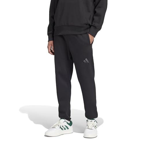 Adidas Men's All SZN Fleece Tapered Pants, Black, Small