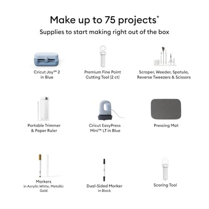 Cricut Joy™ 2 + Ultimate Bundle, Blue