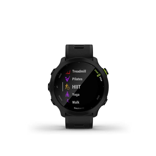 Garmin Forerunner 55, GPS Running Watch with Daily Suggested Workouts, Up to 2 Weeks of Battery Life, Black