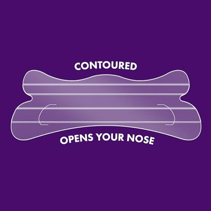 Vicks ZzzQuil Nasal Strips, Clear Nasal Strips, Relieves Nighttime Nasal Congestion, Contoured, Reduces Nasal Congestion For Less Snoring and Better Sleep, 26 Count