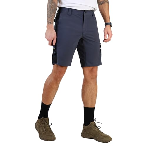 CALECARPEN Work Shorts for Men Construction Mens Workwear Utility Cargo Stretch Water Repellent Tactical Loose Fit Short
