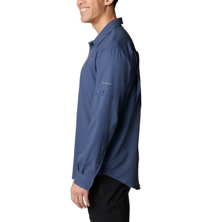 Columbia Men's Silver Ridge Utility Lite Long Sleeve, Dark Mountain, Large