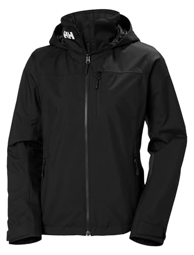 Helly-Hansen Women's Crew Hooded Midlayer Jacket 2.0, 990 Black, Medium