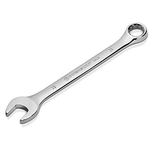 Powerbuilt 16mm Combination Wrench, Metric 12 Point Double Ended Box and Open End, 15 Degree Offset - 644120