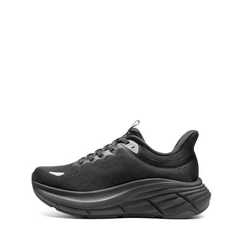 NORTIV 8 Women's Slip On Running Walking Shoes,All Black,7