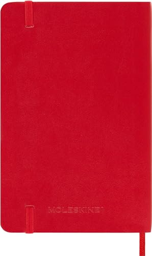 Moleskine Classic 12 Month 2025 Weekly Planner, Soft Cover, Pocket (3.5" x 5.5"), Scarlet Red, 144 pages