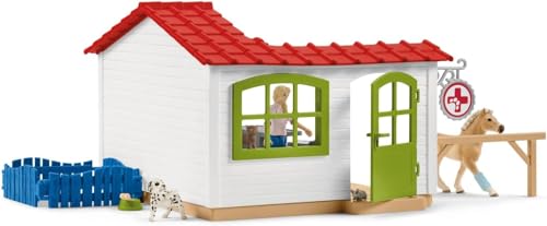 Schleich Farm World - 43Pc Veterinarian Practice with Pets | 42502