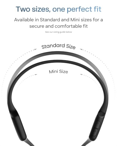 SHOKZ OpenRun Air 2 Bone Conduction Bluetooth Sport Headphones, Black