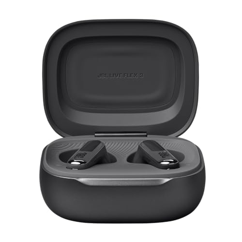 JBL Live Flex 3 - True Wireless Noise-Cancelling Open-Stick Earbuds - Black