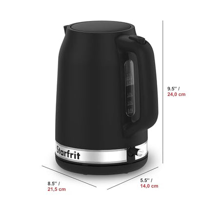 Starfrit Electric Kettle, 1.7L, 1500W, Auto Shut-Off, Black