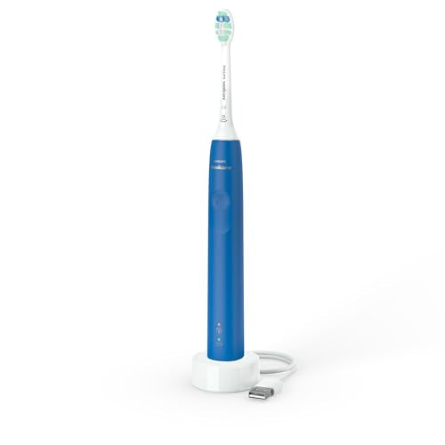 Philips Sonicare 4100 Rechargeable Electric Toothbrush, 1 Brush Head, Blue
