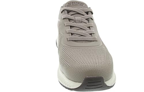 Skechers Men's Hands Free Slip-ins-Bobs Sport Squad Chaos 4 Sneaker, Dark Taupe, 9