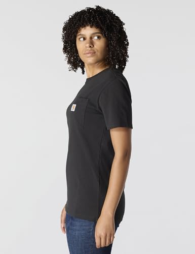 Carhartt Women's WK87 Workwear Pocket SS T-Shirt, Black, M