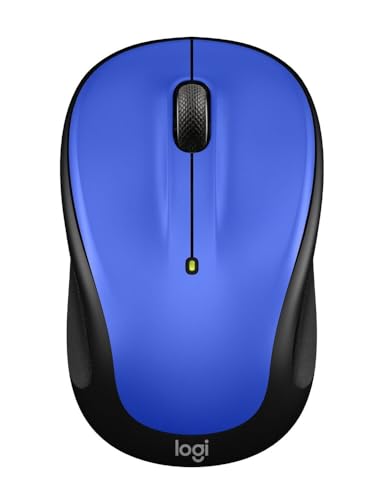 Logitech M325s Compact Ambidextrous 2.4 GHz Wireless Mouse - Blue | Ambidextrous with 2.4 GHz USB-A Nano Receiver, 1000 dpi optical tracking, 18-months battery life, PC, Mac, laptop compatible