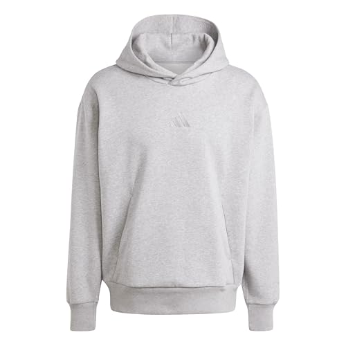 Adidas Men's All SZN Fleece Hoodie, Medium Grey Heather, X-Large