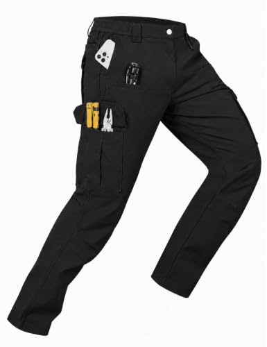 MOURCE Tactical Pants for Men Stretch Cargo Ripstop Waterproof Work Outdoor