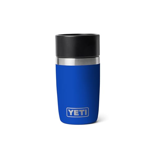 YETI Rambler 8 oz Travel Bottle, Stainless Steel, Vacuum Insulated, Royal Blue