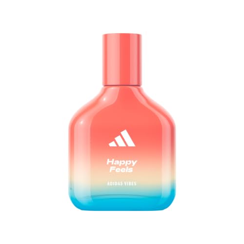 adidas Vibes Happy Feels Eau de Parfum For All, Joyful and Uplifting, Long Lasting Fragrance, Grapefruit and Jasmine 50ml