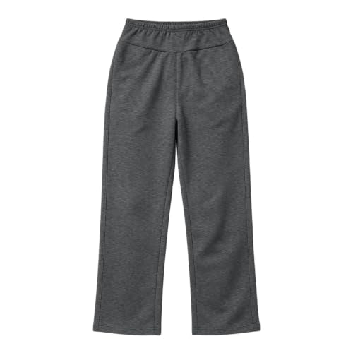 Sweat Pants Women Women Fleece Lined Sweatpants Warm Thick Winter Jogger Pants Elastic Waist Casual Running Yoga Trousers with Pockets Gray X-Large