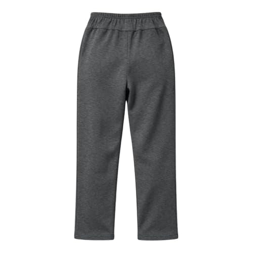 Sweat Pants Women Women Fleece Lined Sweatpants Warm Thick Winter Jogger Pants Elastic Waist Casual Running Yoga Trousers with Pockets Gray X-Large