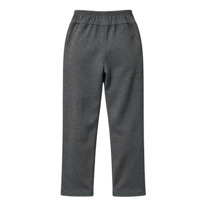 Sweat Pants Women Women Fleece Lined Sweatpants Warm Thick Winter Jogger Pants Elastic Waist Casual Running Yoga Trousers with Pockets Gray X-Large
