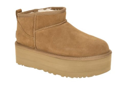 UGG Women's Classic Ultra Mini Platform Fashion Boot, Chestnut, 7
