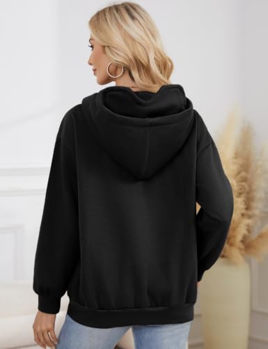 Hithymo Travel Hoodie with Eye Mask Cotton Blend Lightweight Sweatshirts