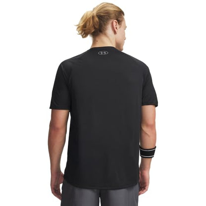 Under Armour mens Tech 2.0 Short-Sleeve T-Shirt , Black (001)/Graphite , Medium