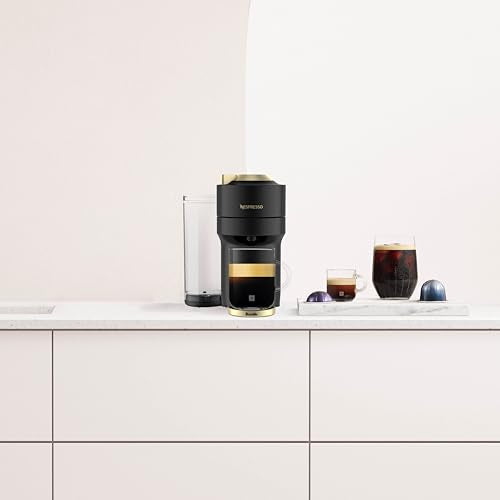 Nespresso Vertuo Pop+ Deluxe Pod Coffee & Espresso Machine Black & Gold
