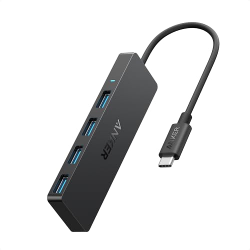 Anker USB C Hub, 4 Ports USB 3.0 Data Hub with 5Gbps Data Transfer