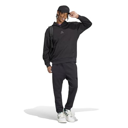 Adidas Men's All SZN Fleece Hoodie, Black, Large