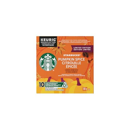STARBUCKS Pumpkin Spice Flavoured Ground Coffee K-Cup Pods, 104 g