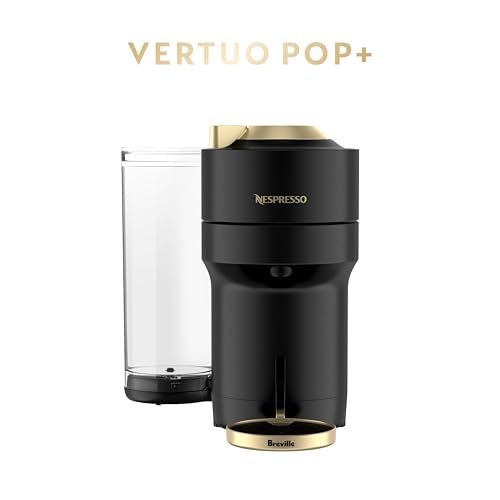 Nespresso Vertuo Pop+ Deluxe Pod Coffee & Espresso Machine Black & Gold