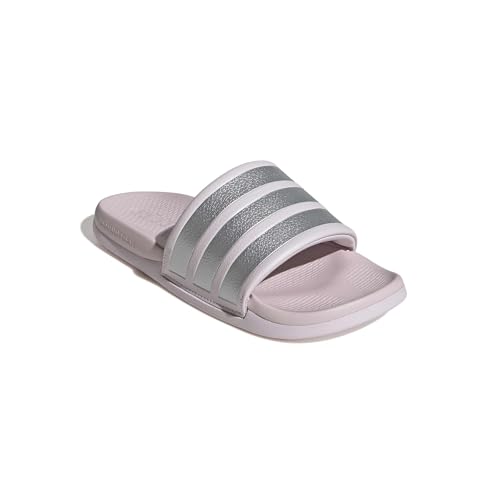 adidas Women's Adilette Comfort 2.0, Almost Pink/Silver Metallic/Almost Pink