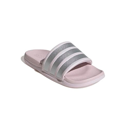 adidas Women's Adilette Comfort 2.0, Almost Pink/Silver Metallic/Almost Pink