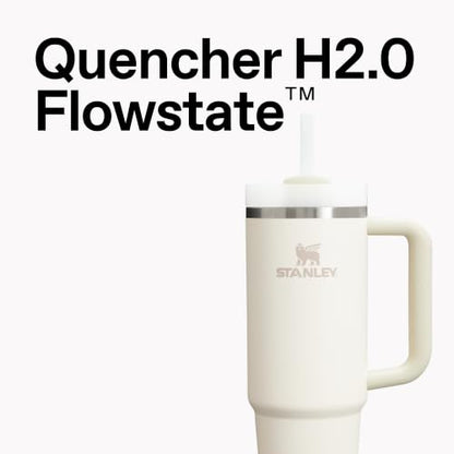 Stanley Quencher H2.0 Tumbler with Handle and Straw 30 oz | Flowstate 3-Position Lid | Cup Holder Compatible for Travel | Insulated Stainless Steel Cup | BPA-Free | Azure