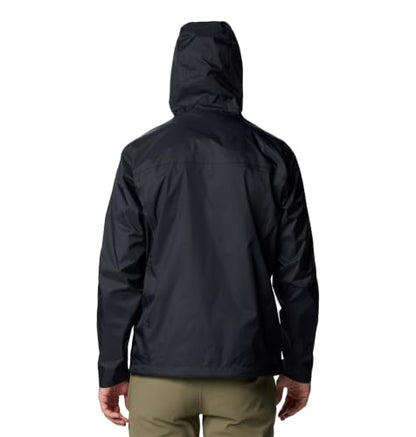 Columbia Men's Watertight II Waterproof Rain Jacket, Black, Large