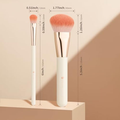 ‌DUcare 2pcs Professional Multi-Function Makeup Brushes Set