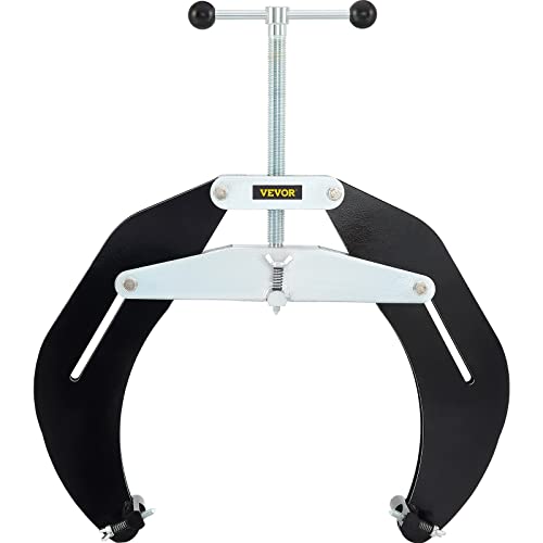 VEVOR Ultra Clamp, 5 to 12 in Diameter, High Strength Pipe Clamp with Quick Acting Screws, Steel Pipe Alignment Tool with Lightweight Design, Black