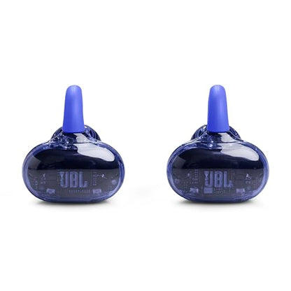 JBL Soundgear Clips - True Wireless Open-Ear Headphones, Dynamic Sound with Bass Boost, All-Day Comfort, 4-mic Crisp, Clear Calls 2.0 with AI-Trained Algorithm, IP54 Water and Dust Resistant (Blue)