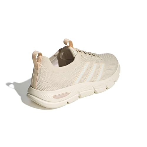 adidas Women's Cloudfoam Flex - Slounge, Wonder White/Off White/Sand Strata, 11
