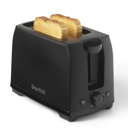 Starfrit Alston 2-Slice Toaster, 700W, 6 Browning Levels, Matte Black