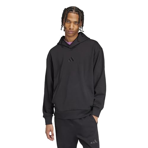 Adidas Men's All SZN Fleece Hoodie, Black, Large