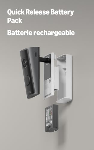 Ring Peephole Cam 2K (Newest Model), replaces physical peephole viewing with Retinal 2K and wide-angle video, renter-friendly installation, Speckled Gray