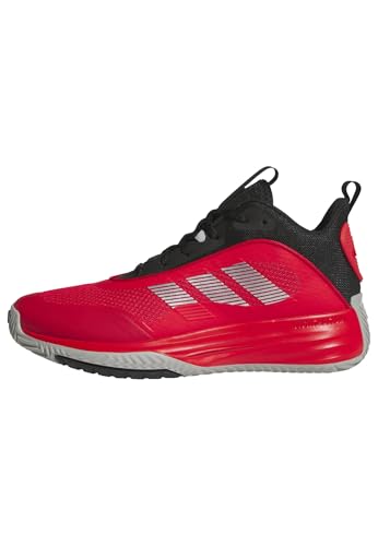 adidas Men's Own The Game 3.0 Basketball, Pure Ruby/Silver Metallic/Black, 9