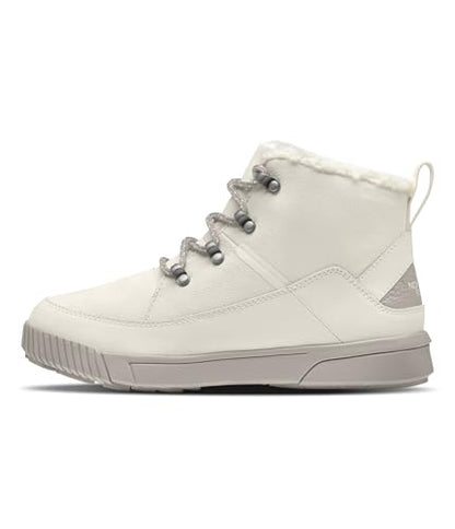 THE NORTH FACE Sierra Mid Lace Ins WP Boots, Wht Dune/Slvr Gy, 7