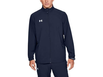 Under Armour Men's Hockey Warm Up Jacket , Midnight Navy (410)/White, Medium