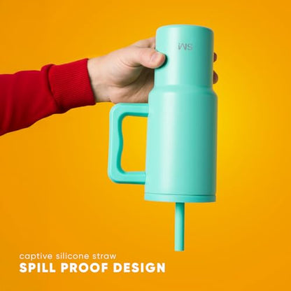 Simple Modern Kids Tumbler with Straw & Handle | 24oz | Blue