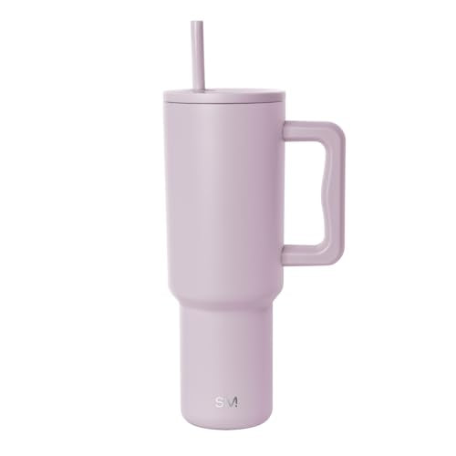 Simple Modern Tumbler with Handle and Straw | 40oz | Lavender