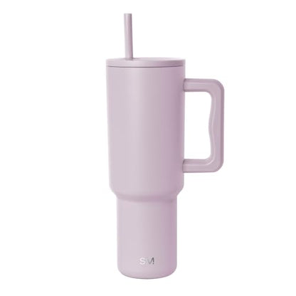 Simple Modern Tumbler with Handle and Straw | 40oz | Lavender